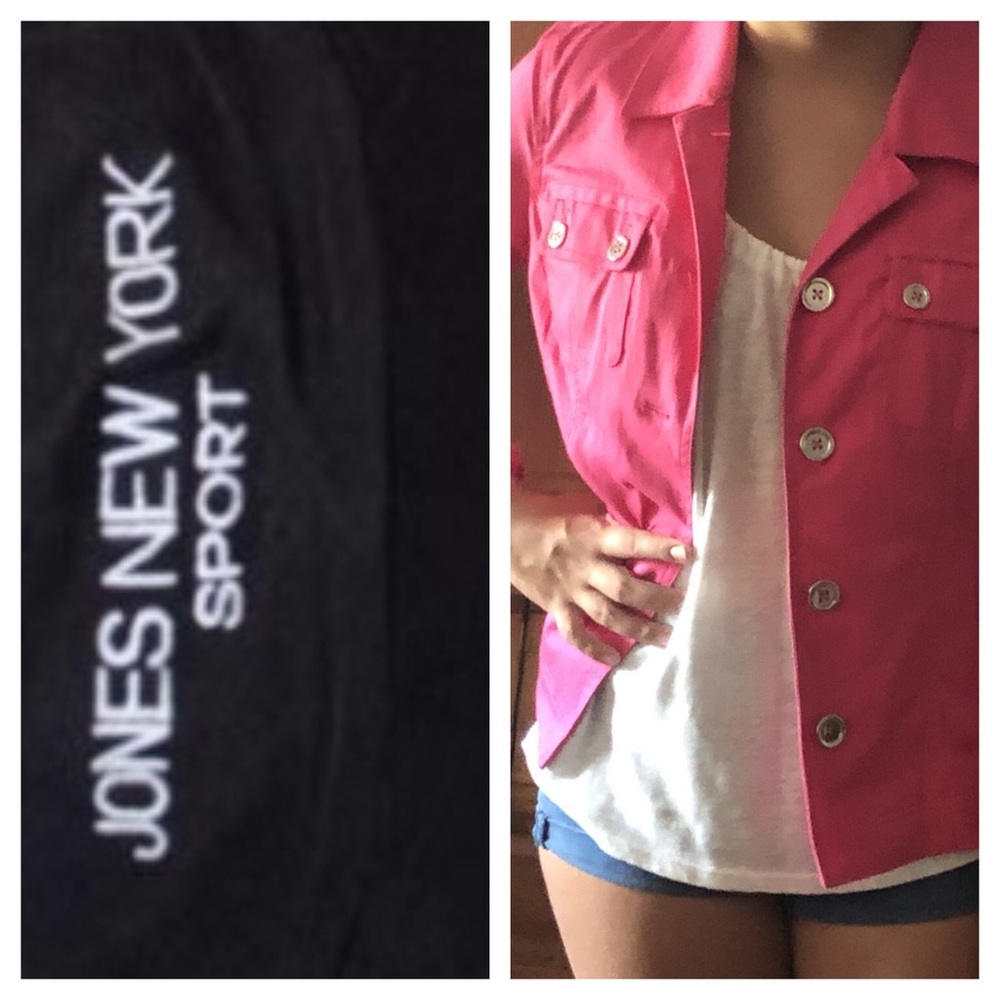 Jones New York Sport, bright pink jacket, Sz S